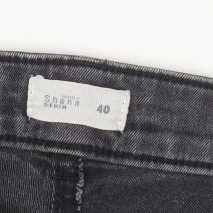 Womens UK Size 12 Shana Slim Fit Skinny Grey Jeans
