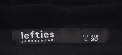 Womens UK Size L Lefties Black Pullover Hoodie