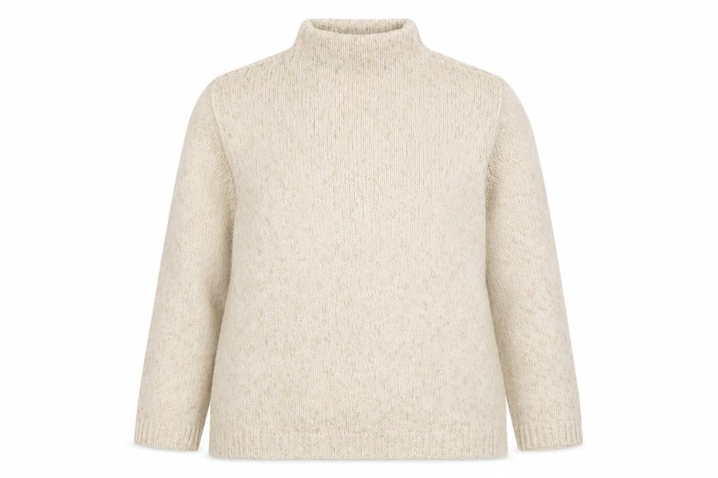 Womens UK Size L Fransa Beige Pullover Jumper