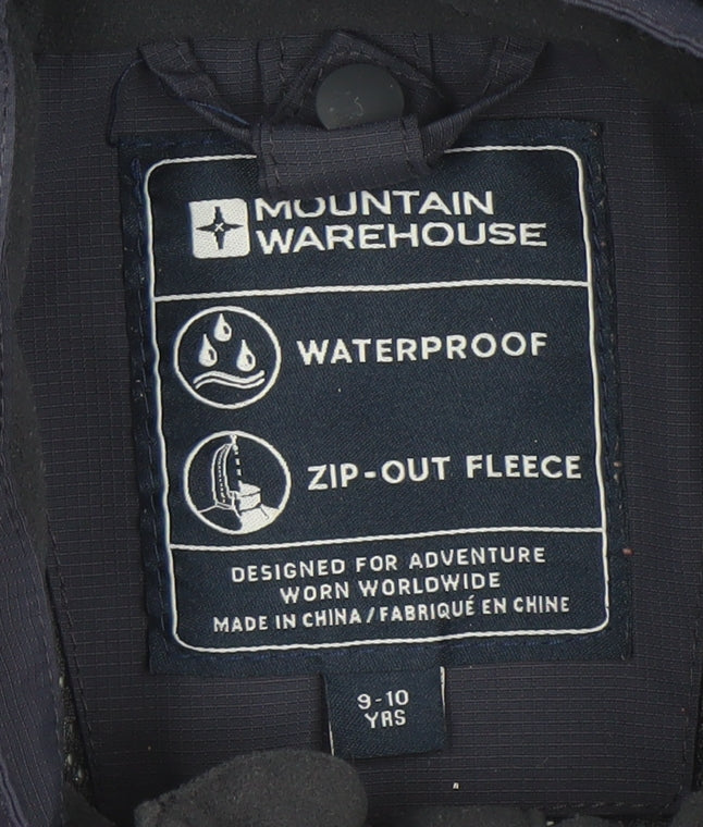 Boys UK Size 9-10 Years Mountain Warehouse Blue 3-in-1 Jacket