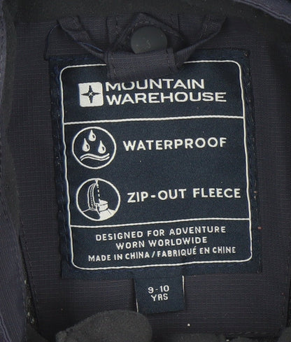 Boys UK Size 9-10 Years Mountain Warehouse Blue 3-in-1 Jacket