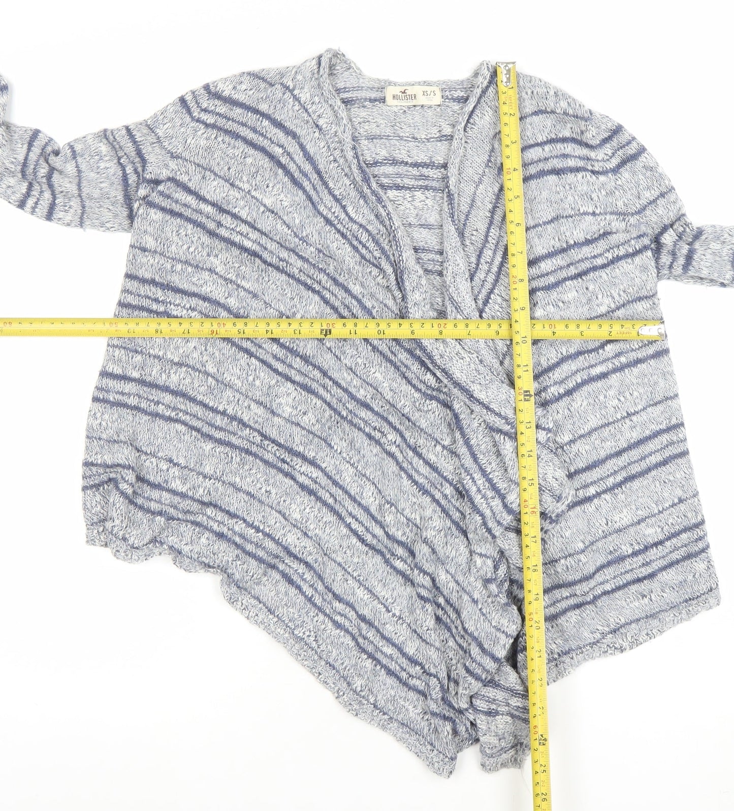 Womens UK Size XS Hollister Blue Cardigan Jumper