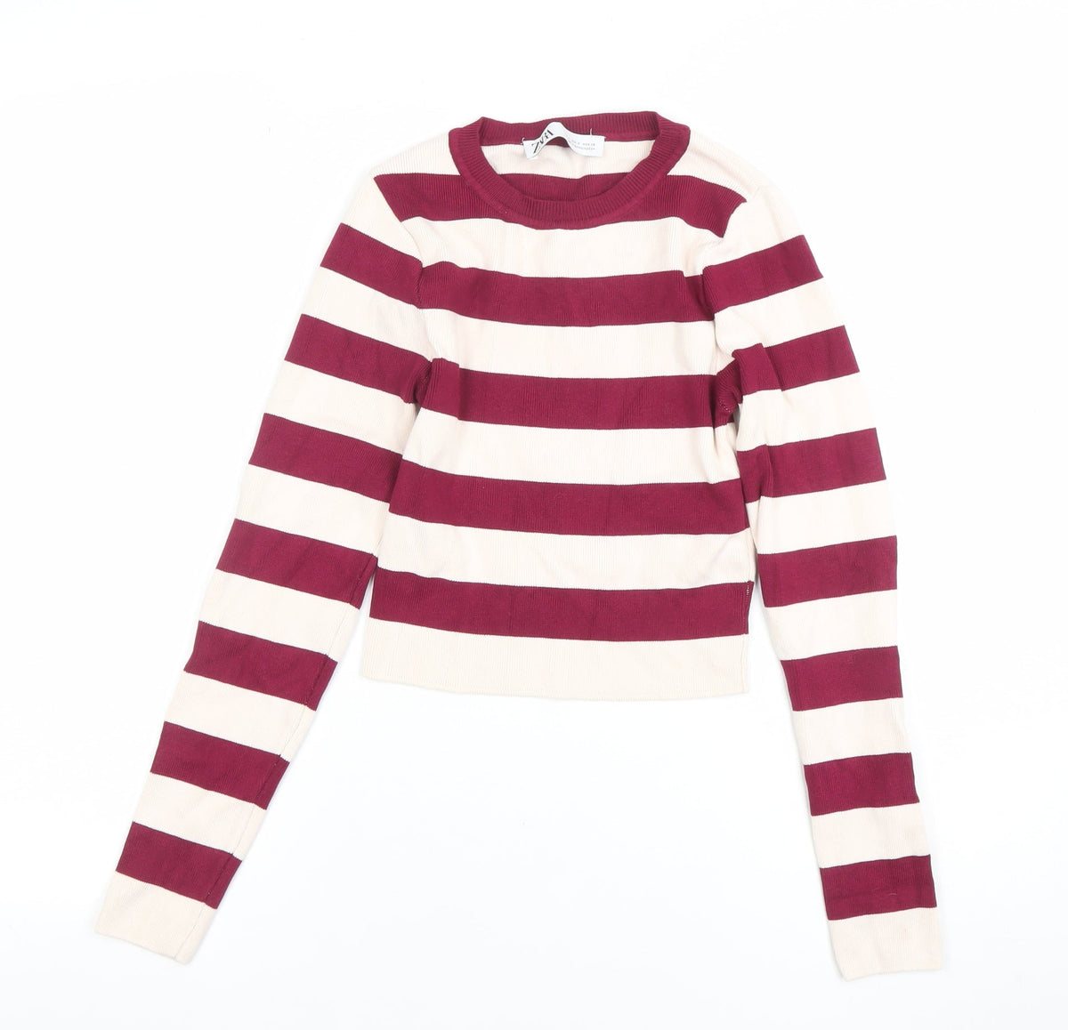 Womens UK Size S Zara Multicoloured Pullover Jumper
