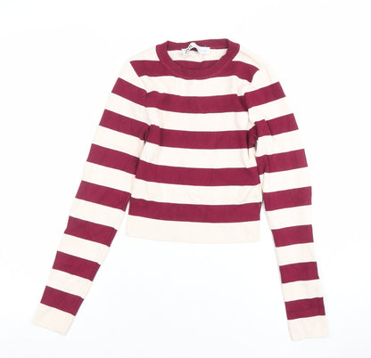 Womens UK Size S Zara Multicoloured Pullover Jumper