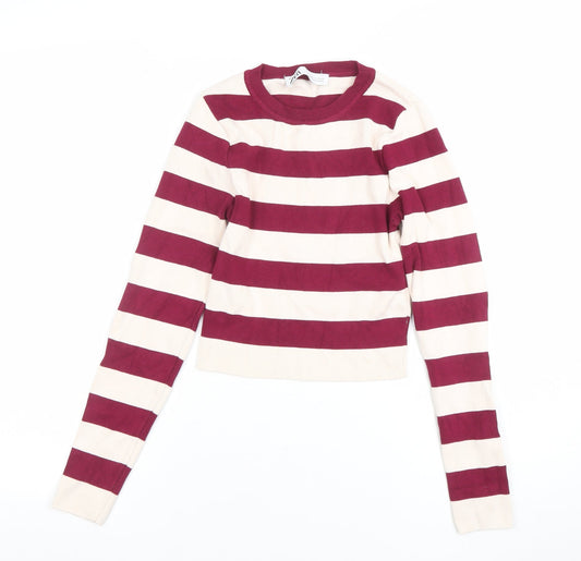 Womens UK Size S Zara Multicoloured Pullover Jumper