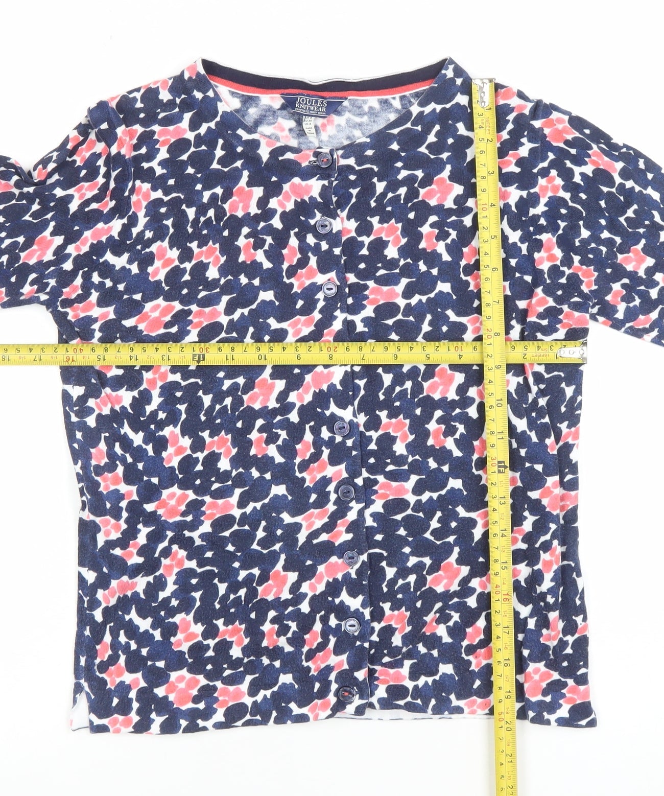 Womens UK Size 8 Joules Multicoloured Cardigan Jumper