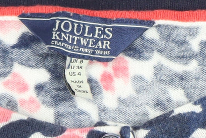 Womens UK Size 8 Joules Multicoloured Cardigan Jumper