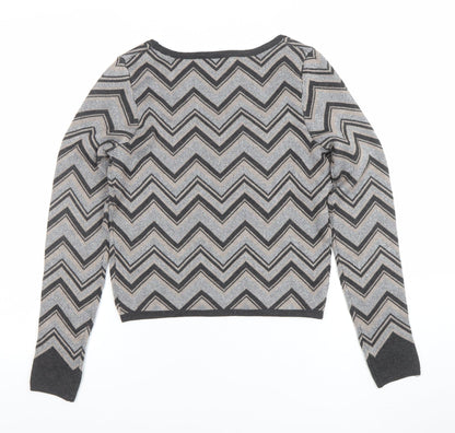Womens UK Size M Taylor Grey Pullover Jumper