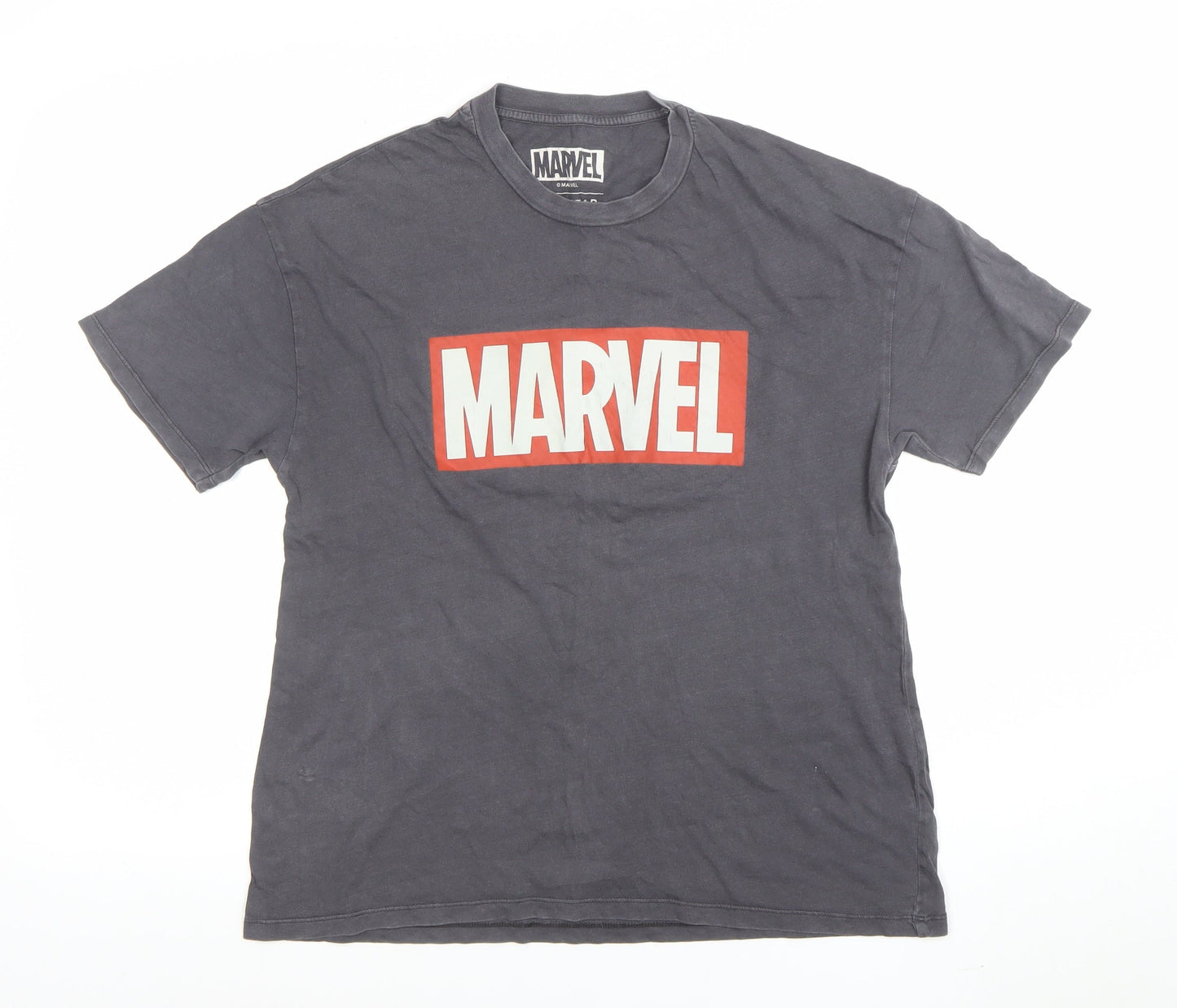 Womens UK Size S Pull&Bear Grey Basic T-Shirt