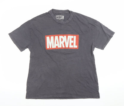 Womens UK Size S Pull&Bear Grey Basic T-Shirt