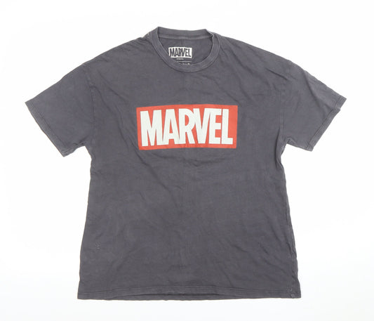 Womens UK Size S Pull&Bear Grey Basic T-Shirt