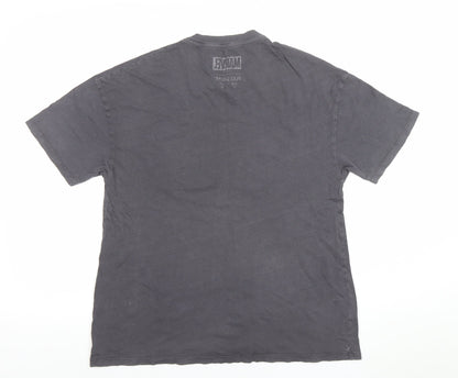 Womens UK Size S Pull&Bear Grey Basic T-Shirt