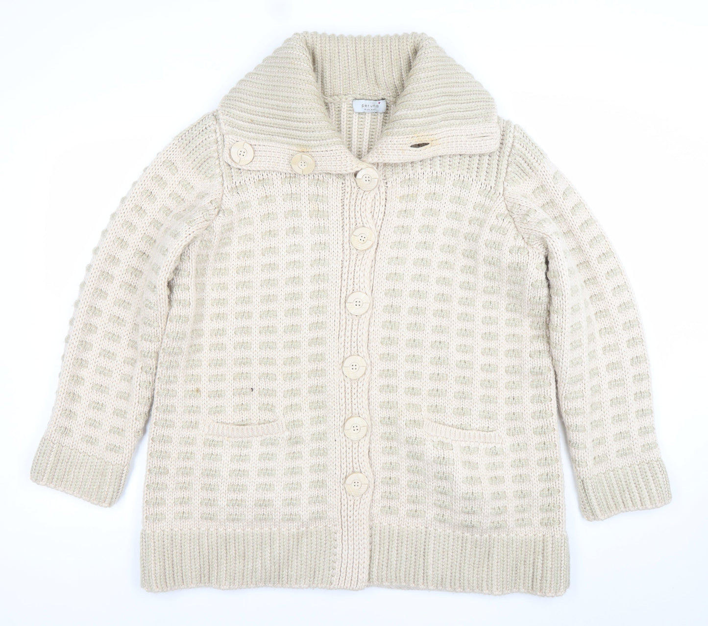 Womens UK Size 18 Marks and Spencer Beige Cardigan Jumper