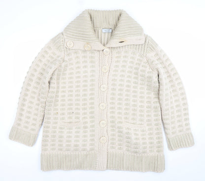 Womens UK Size 18 Marks and Spencer Beige Cardigan Jumper
