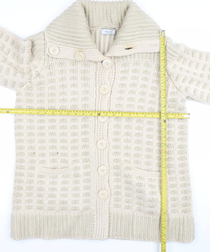 Womens UK Size 18 Marks and Spencer Beige Cardigan Jumper