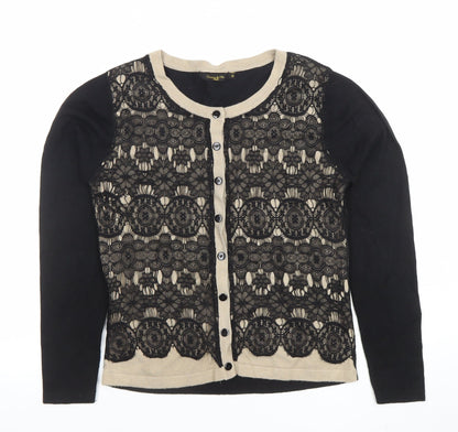 Womens UK Size S Grace & Mila Black Cardigan Jumper