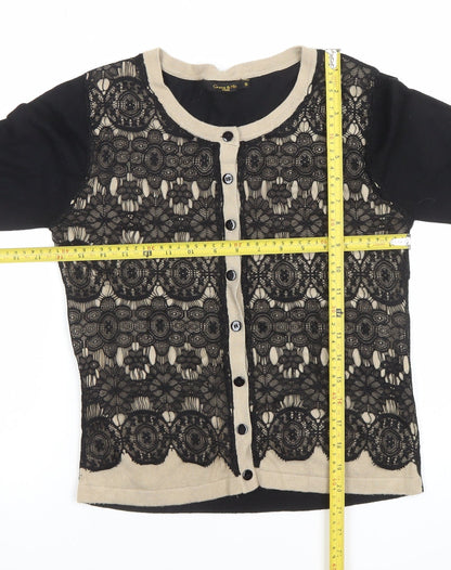 Womens UK Size S Grace & Mila Black Cardigan Jumper