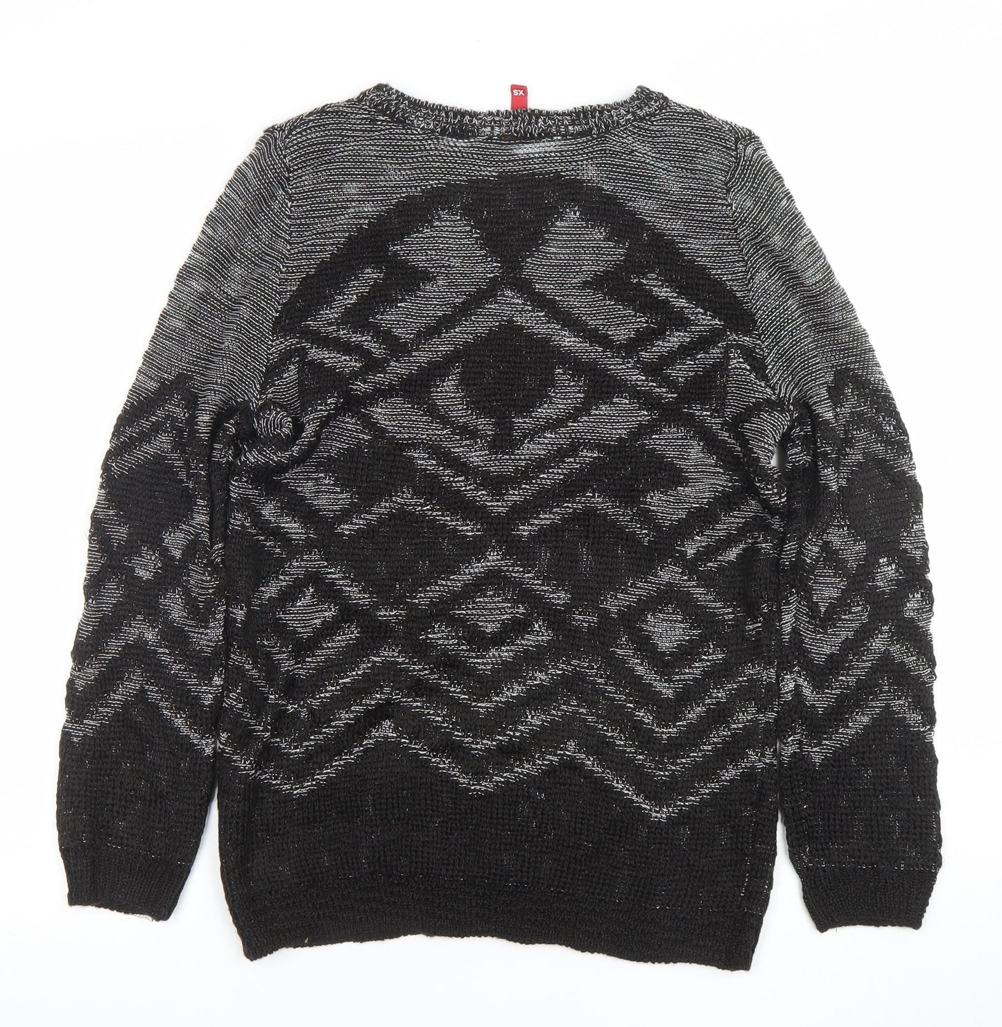 Womens UK Size XS H&M Black Pullover Jumper