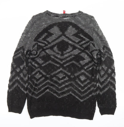 Womens UK Size XS H&M Black Pullover Jumper