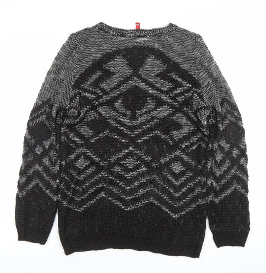 Womens UK Size XS H&M Black Pullover Jumper