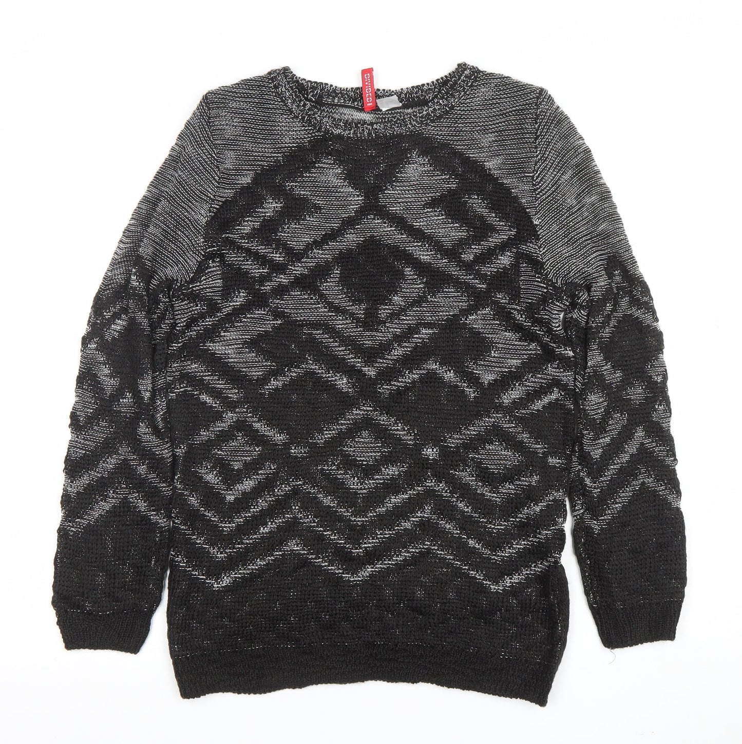 Womens UK Size XS H&M Black Pullover Jumper