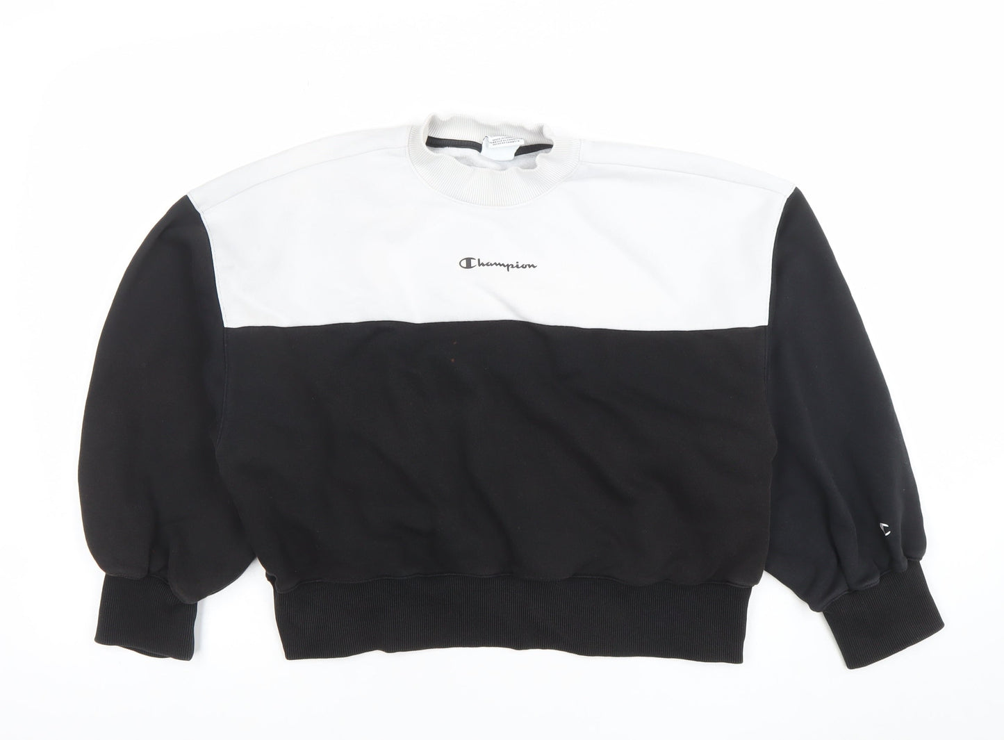 Womens UK Size S Champion Black Pullover Sweatshirt