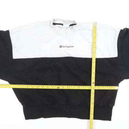 Womens UK Size S Champion Black Pullover Sweatshirt