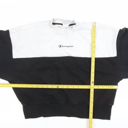 Womens UK Size S Champion Black Pullover Sweatshirt