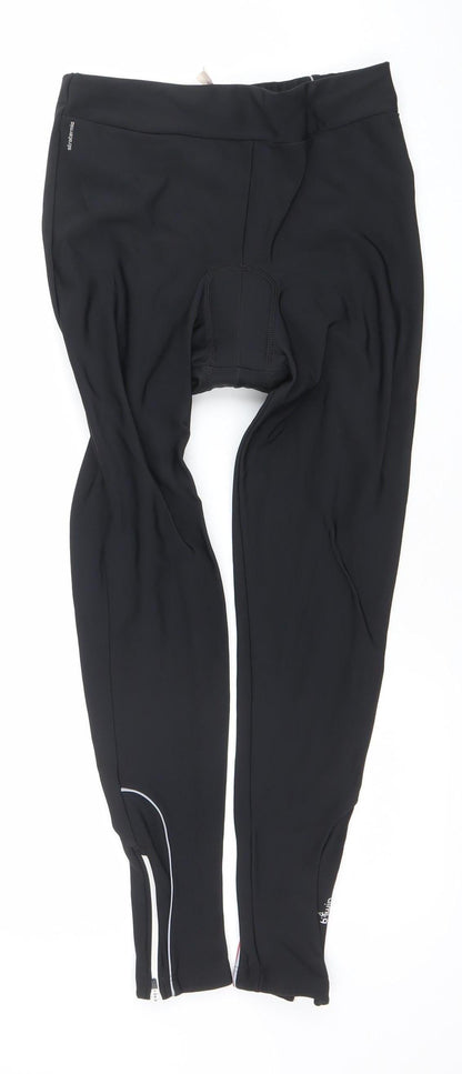 Womens UK Size 12 Oxylane Athletic Fit Leggings Black Leggings