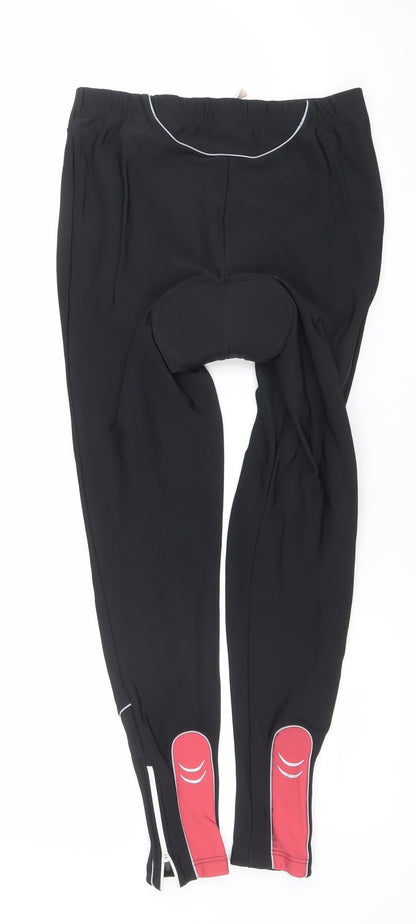 Womens UK Size 12 Oxylane Athletic Fit Leggings Black Leggings