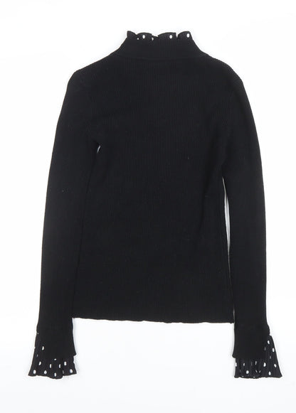 Womens UK Size M Blue Vanilla Black Pullover Jumper