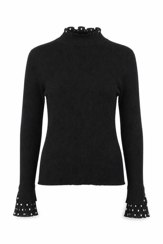 Womens UK Size M Blue Vanilla Black Pullover Jumper