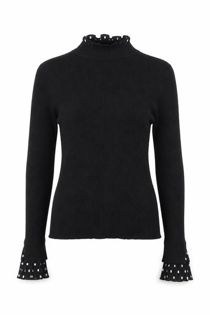 Womens UK Size M Blue Vanilla Black Pullover Jumper