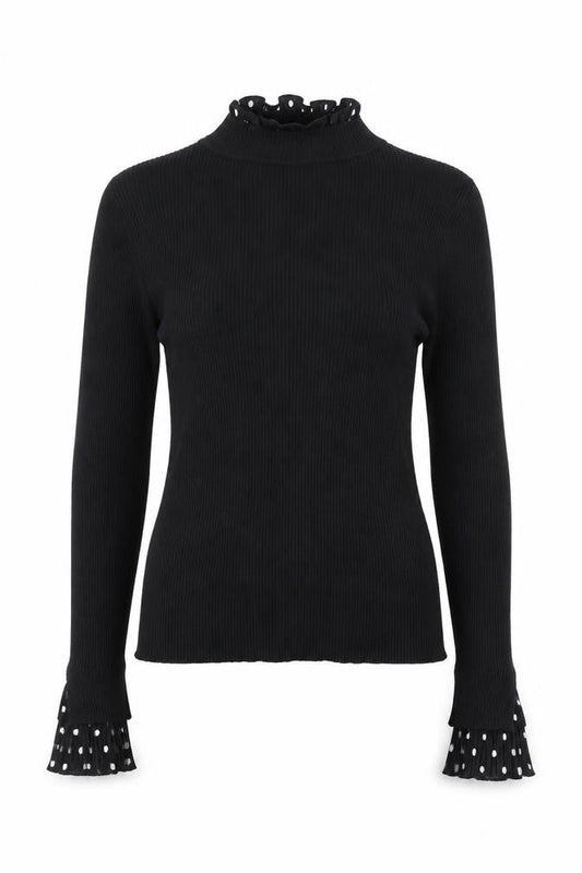 Womens UK Size M Blue Vanilla Black Pullover Jumper