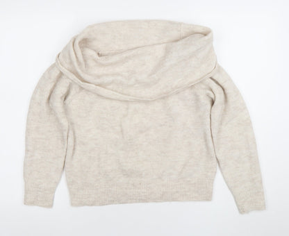 Unisex Adults UK Size S H&M Divided Beige Pullover Jumper