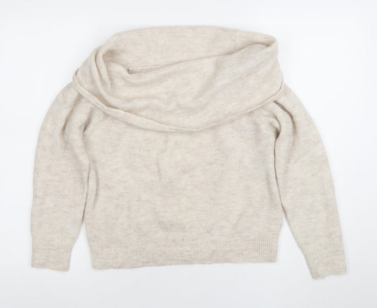 Unisex Adults UK Size S H&M Divided Beige Pullover Jumper