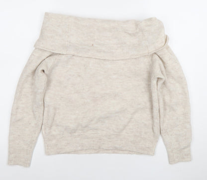 Unisex Adults UK Size S H&M Divided Beige Pullover Jumper