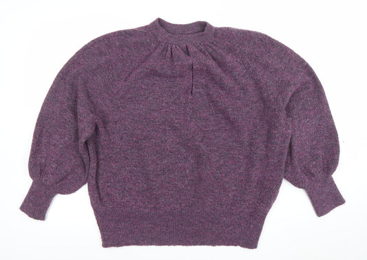Unisex Adults UK Size S AND/OR Purple Pullover Jumper