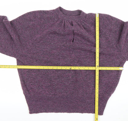 Unisex Adults UK Size S AND/OR Purple Pullover Jumper