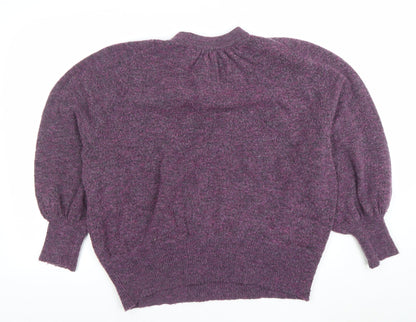 Unisex Adults UK Size S AND/OR Purple Pullover Jumper