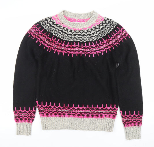 Mens UK Size M Superdry Black Pullover Jumper