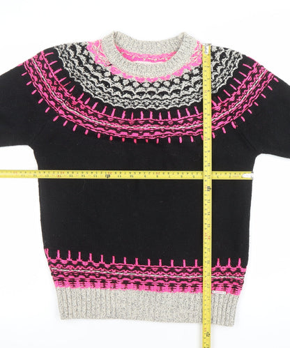 Mens UK Size M Superdry Black Pullover Jumper