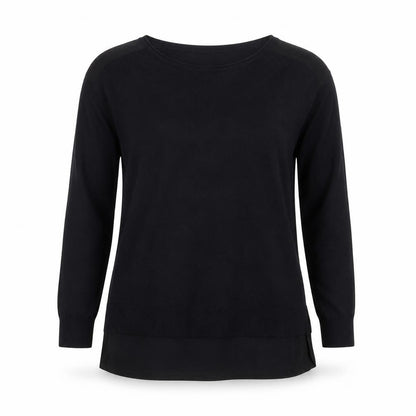 Womens UK Size 8 Mint Velvet Black Tunic Blouse