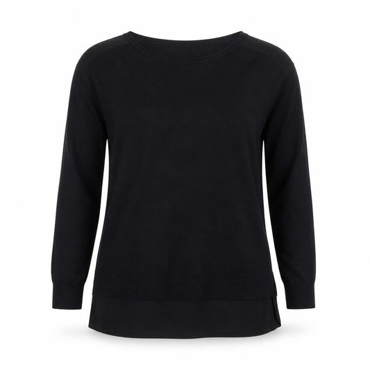 Womens UK Size 8 Mint Velvet Black Tunic Blouse