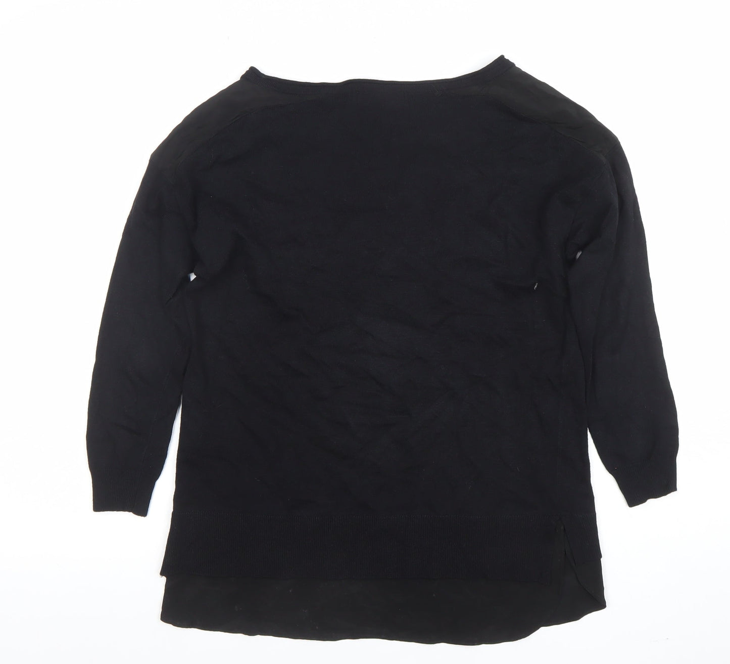 Womens UK Size 8 Mint Velvet Black Tunic Blouse