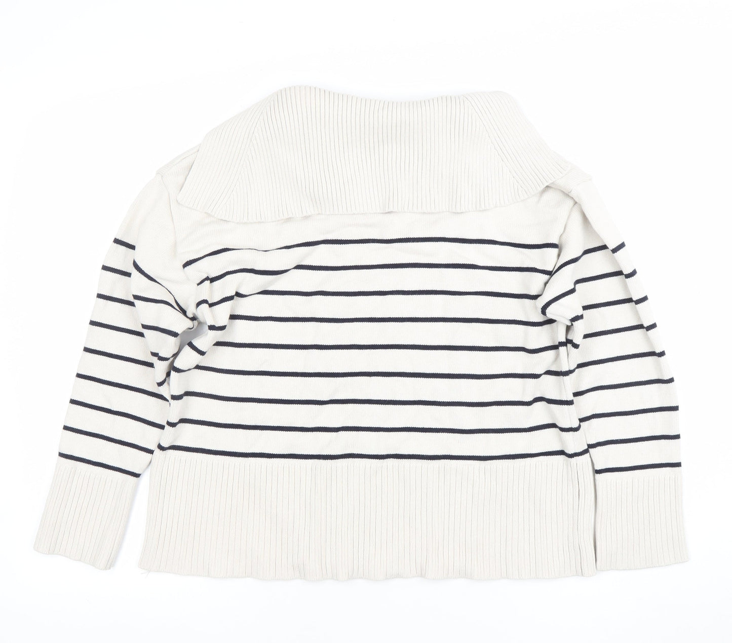 Womens UK Size 10 Zara Ivory Pullover Jumper