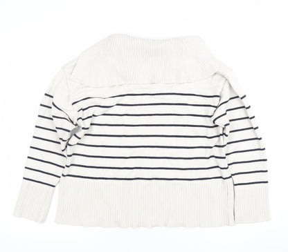 Womens UK Size 10 Zara Ivory Pullover Jumper