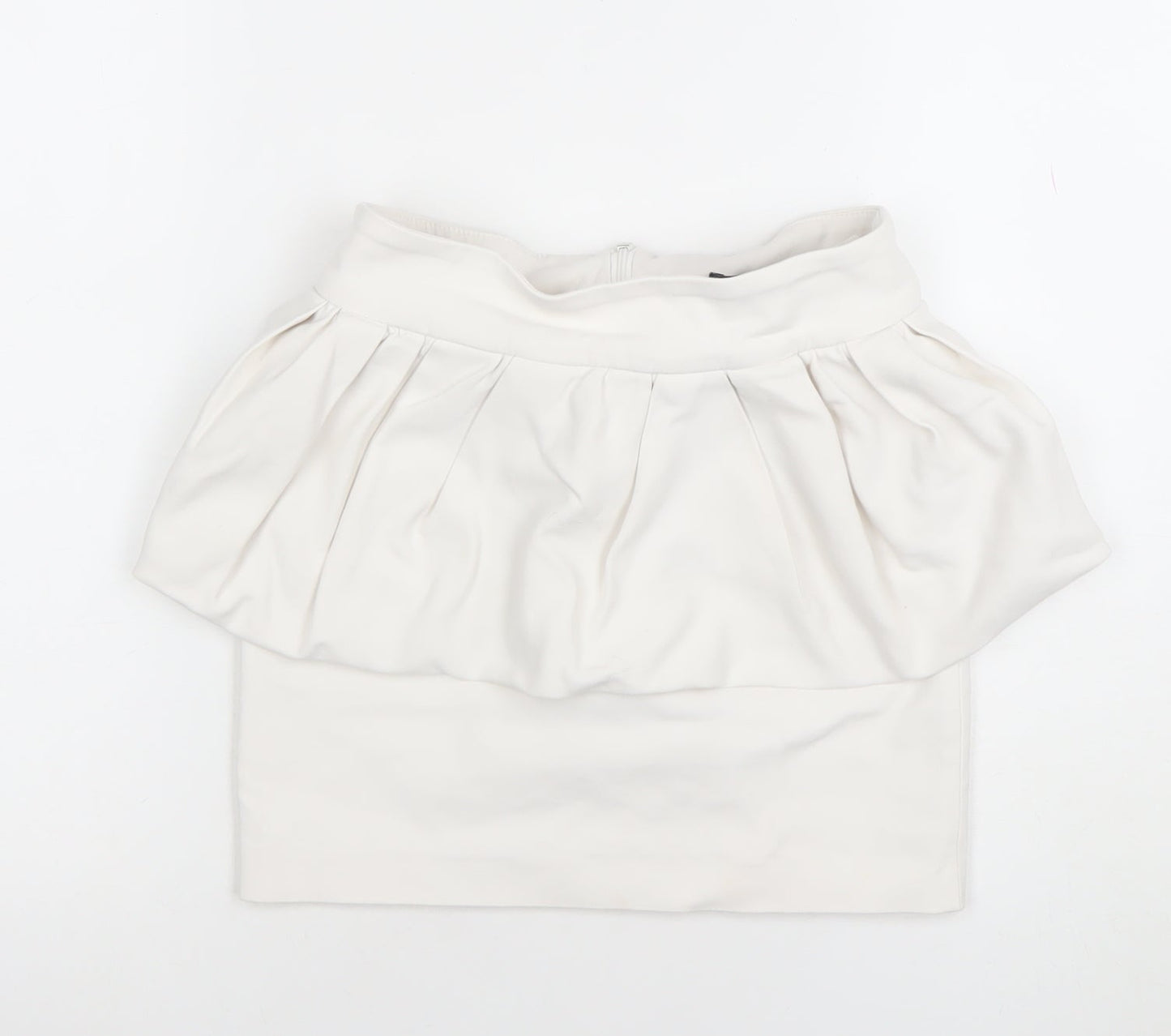 Womens UK Size XS Zara Bubble Hem Jersey Skirt