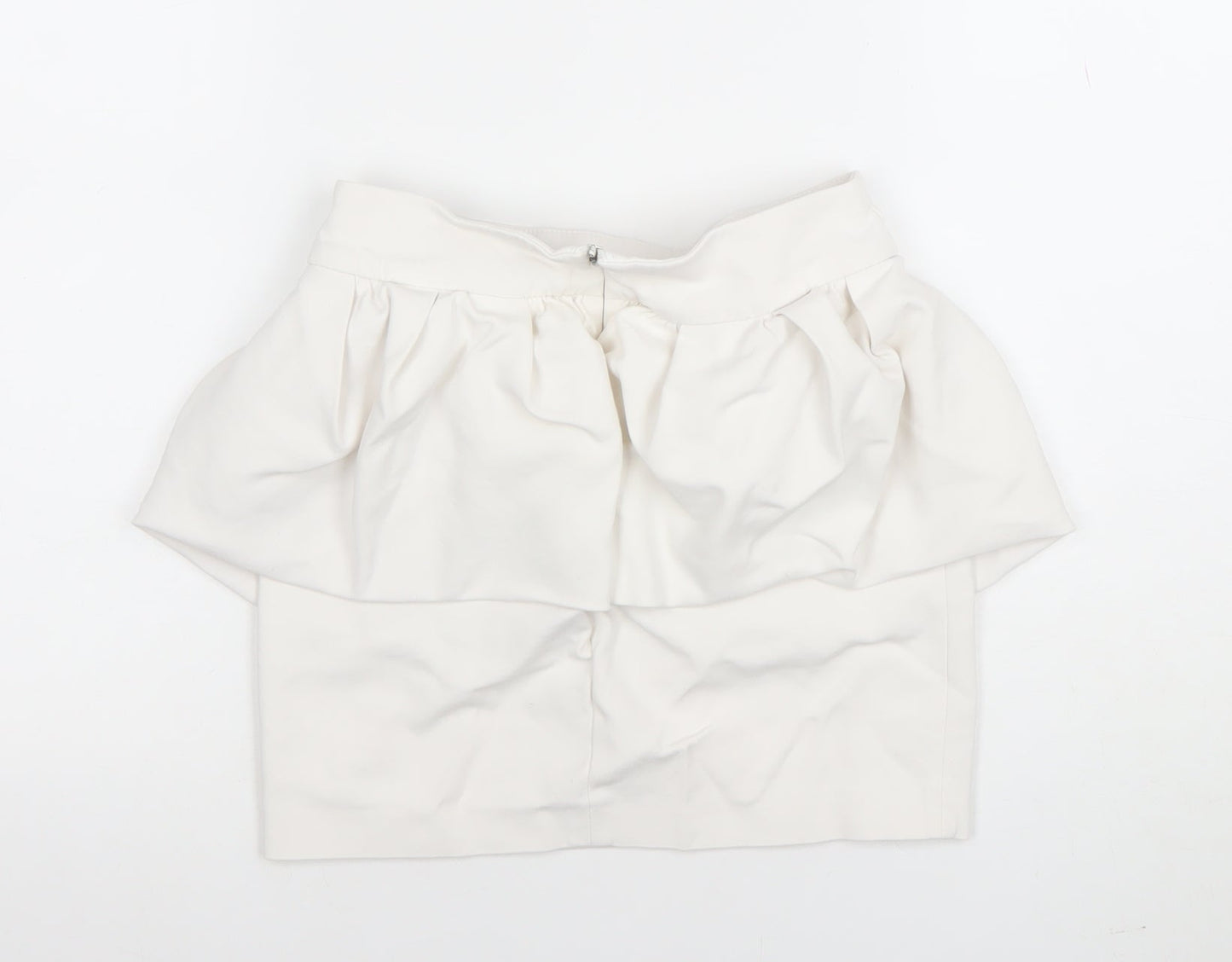 Womens UK Size XS Zara Bubble Hem Jersey Skirt