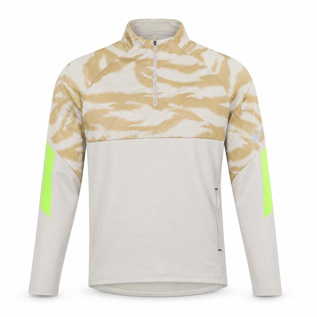 Mens UK Size S Nike Beige 1/4 Zip Sweatshirt